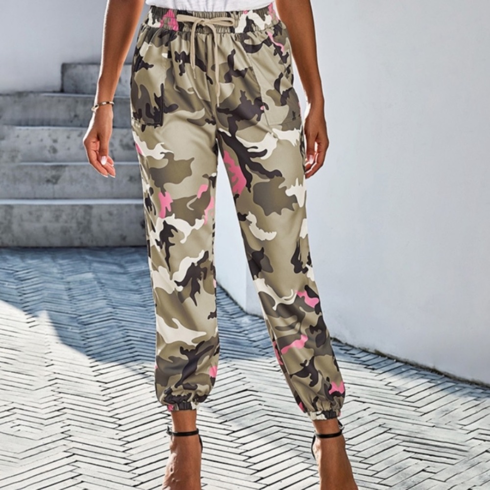 Pink/Brown Camouflage Pants